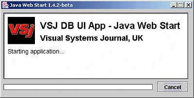The JDK 1.4.2 Java Web Start Application Manager