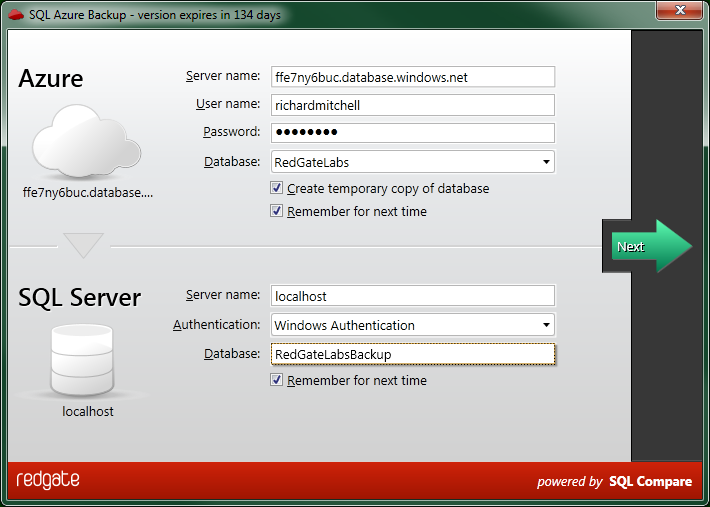 SQL Azure Backup in Action