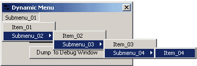 Dynamic menus & the menu API - tutorial - developer Fusion