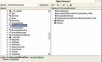 Use the Object Browser to find out about your new COM classes