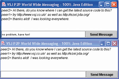 Figure 4: VSJ Chat in action