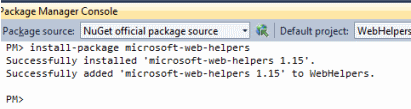 NuGet Console