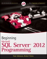 Cover of Beginning Microsoft SQL Server 2012 Programming